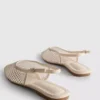 Ballerinasko med slingback og rhinestones