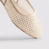 Ballerinasko med slingback og rhinestones