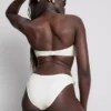 Bandeau-bikinitopp med 3D-blomster