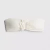 Bandeau-bikinitopp med 3D-blomster