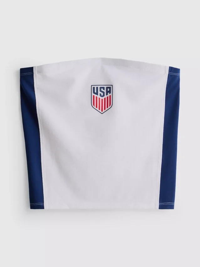 Bandeau-top i bomullsrikt stoff med USA-fotballmotiv