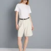 Bermudashorts i bomullsdenim