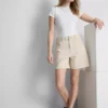 Bermudashorts i bomullsdenim