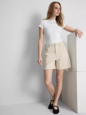 Bermudashorts i bomullsdenim