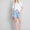 Bermudashorts i bomullsdenim