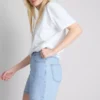 Bermudashorts i bomullsdenim