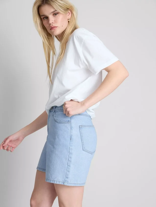 Bermudashorts i bomullsdenim