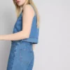 Bermudashorts i bomullsdenim