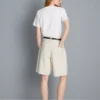 Bermudashorts i bomullsdenim