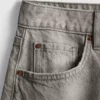 Bermudashorts i denim med ubehandlet kant