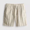 Bermudashorts med strukturerte striper