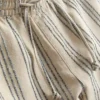 Bermudashorts med strukturerte striper