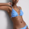 Bikinisett med trekantet topp og bånd i sidene