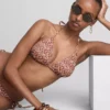 Bikinisett med trekantet topp og bånd i sidene