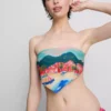 Bikinitopp med bandana-mønster