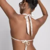 Bikinitopp med halterneck og bandana-mønster