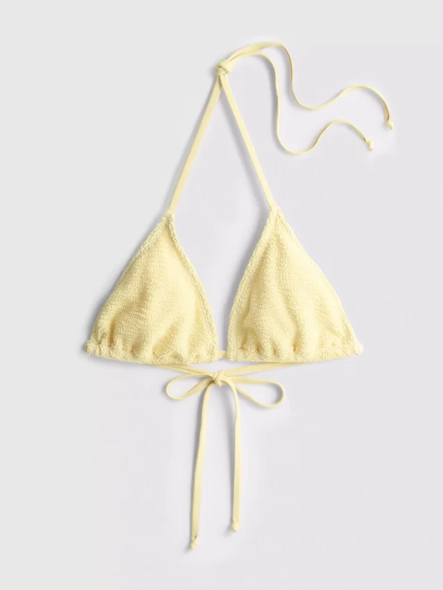Bikinitopp med krøllet trekant