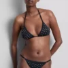 Bikinitopp med trekantformet strass