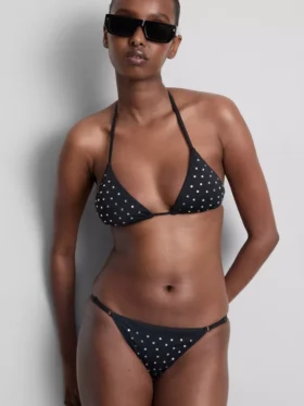 Bikinitopp med trekantformet strass