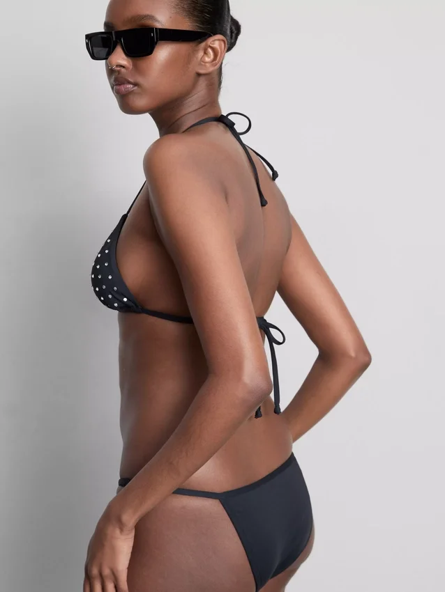 Bikinitopp med trekantformet strass
