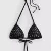 Bikinitopp med trekantformet strass