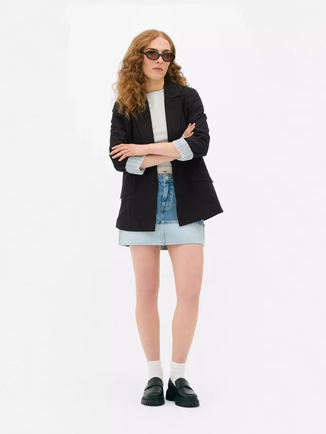 Blazer med avslappet passform