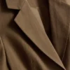 Blazer med korte ermer og belte