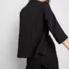 Blazer med strukturert, utskåret revers