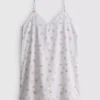 Blomstret bomulls-dobby-chemise