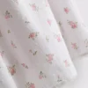 Blomstret bomulls-dobby-chemise