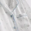 Blomstret sateng-pysjamaser i boyfriend-stil