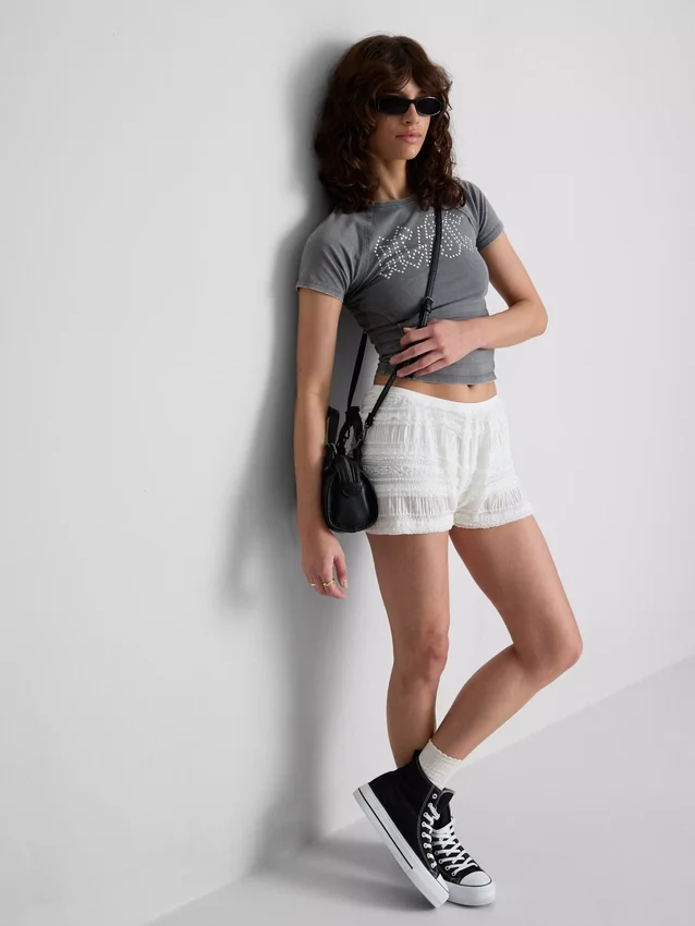 Bloomer-shorts med volanger