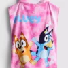 Bluey poncho med hette i frotté