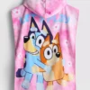 Bluey poncho med hette i frotté