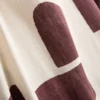 Bluse med korte ermer og trykk
