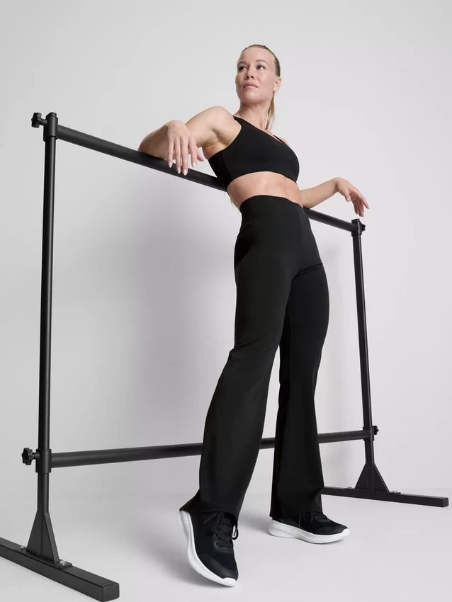 Bodysculpt performance leggings med høy midje og utvidet ben