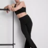 Bodysculpt performance leggings med høy midje og utvidet ben