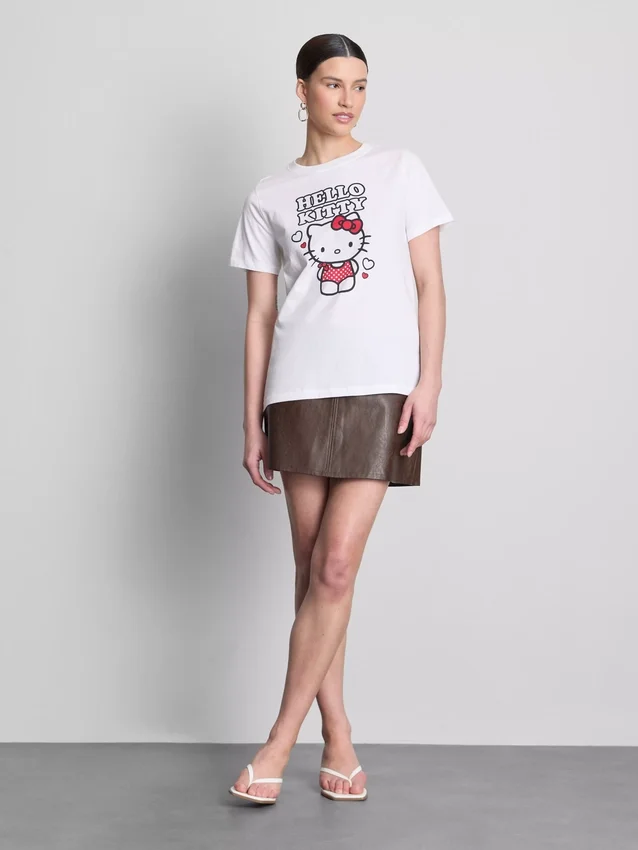 Bomulls-T-skjorte med Hello Kitty-motiv