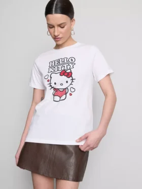 Bomulls-T-skjorte med Hello Kitty-motiv