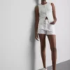 Bomullsdenim-shorts med lommer foran