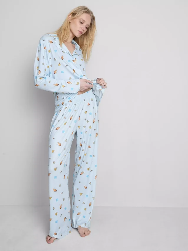 Boyfriend-pysjamaser med «Ice Age»-motiv