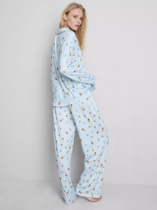 Boyfriend-pysjamaser med «Ice Age»-motiv