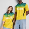 Brasil-T-skjorte med korte ermer