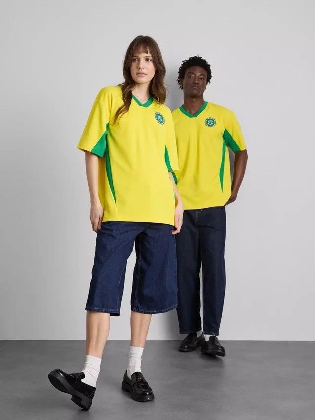 Brazil kortærmet mesh-T-skjorte