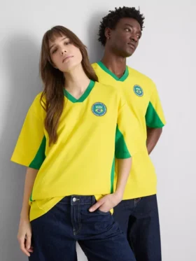 Brazil kortærmet mesh-T-skjorte