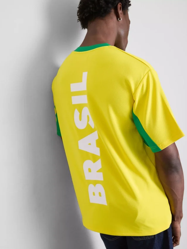 Brazil kortærmet mesh-T-skjorte