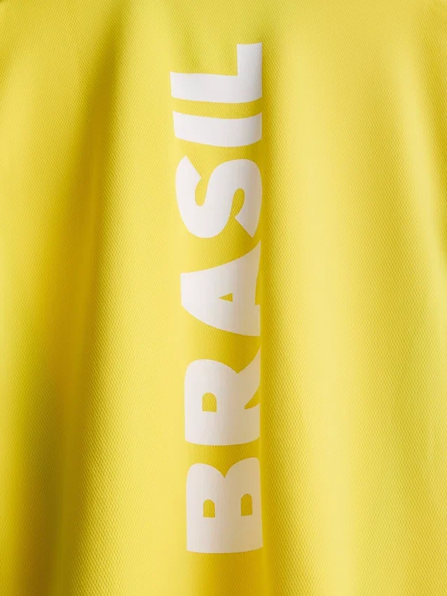 Brazil kortærmet mesh-T-skjorte