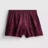 Broderte shorts i bomull med høy midje