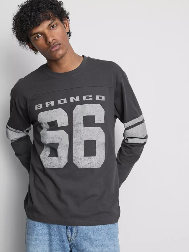 Bronco langermet T-skjorte