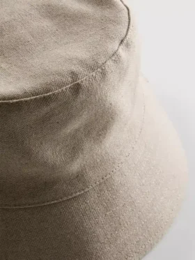 Bucket-hatt i linblanding